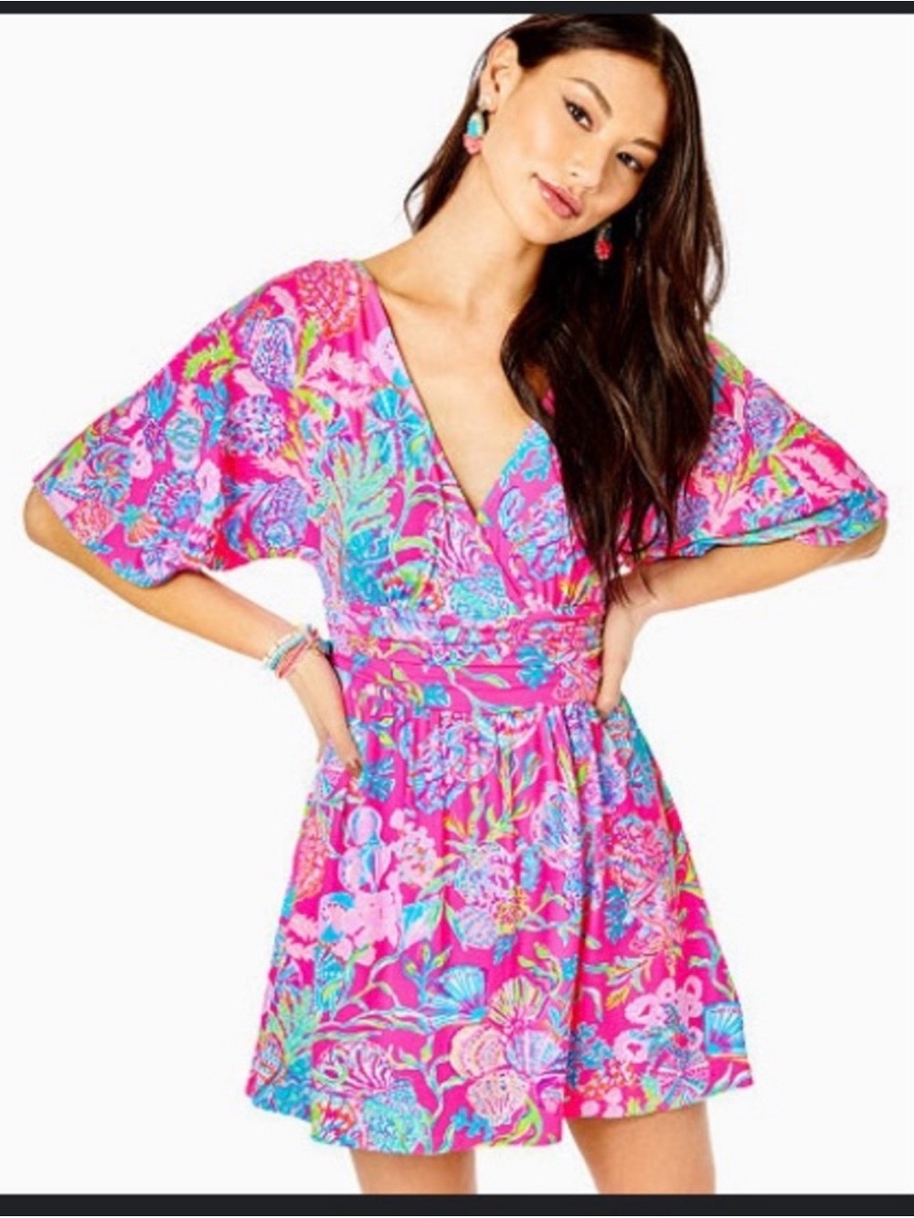 Womens Lilly Pulitzer Mini Skort Romper Dress